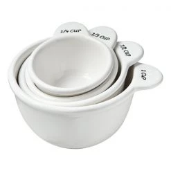 Tag Servingware + Utensils White Measuring Cup Set
