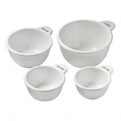Tag Servingware + Utensils White Measuring Cup Set