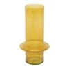 Bidk Home Yellow Recycled Glass Vase Vases + Pots + Planters