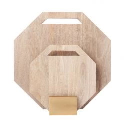 Be Home Geometric Raw Mango Wood Boards