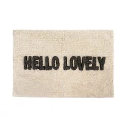 Indaba Trading Ltd. Hello Lovely Bath Mat Rugs + Mats