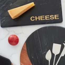 Be Home Boards Marine Black Marble "Cheese" Board
