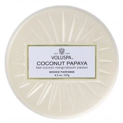 Voluspa Coconut Papaya Mini Tin Candle