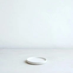 The Floral Society Ceramic Plate Matte White