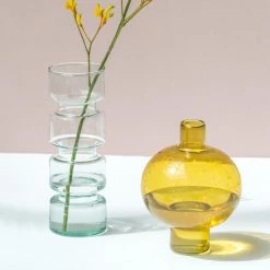 Bidk Home Paloma Recycled Glass Vase Vases + Pots + Planters