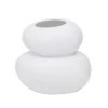 Bidk Home Vases + Pots + Planters White Pebbles Vase