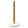 Bidk Home White & Gold Marble Paper Towel Holder