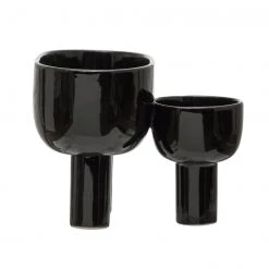 Bloomingville Vases + Pots + Planters Sections Black Planter