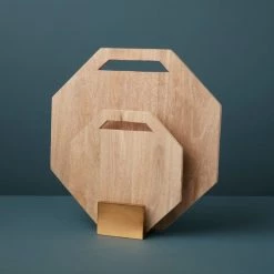 Be Home Geometric Raw Mango Wood Boards