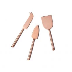 Be Home Servingware + Utensils Matte Copper Cheese Set