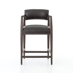 Swoon Home Tyler Ebony Counter Stool