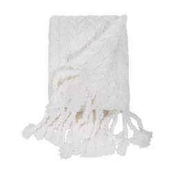 Pom Pom At Home Inc Throws + Bedding + Pillows Capistrano Winter White Throw