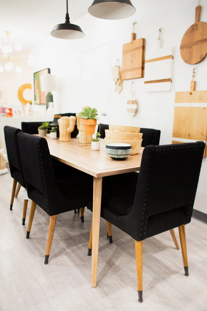 Noir Lino Dining Chairs