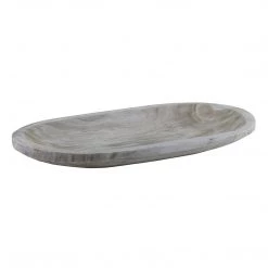 Santa Barbara Design Studio Paulownia Rectangle Tray Grey Bowls + Trays
