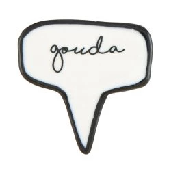 Santa Barbara Design Studio Black And White Ceramic Cheese Markers