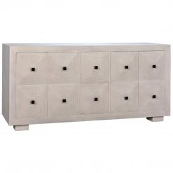 Noir Narcisse Whitewash Sideboard