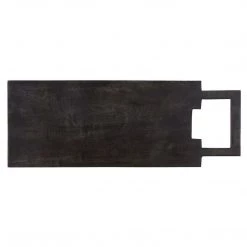 Santa Barbara Design Studio Black Charcuterie Long Board With Square Handle Boards