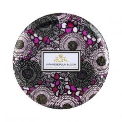Voluspa Japanese Plum Bloom 3 Wick Candle Candles + Diffusers
