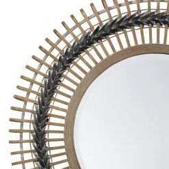 Jaime Young Grove Braided Bamboo Mirror Wall Decor