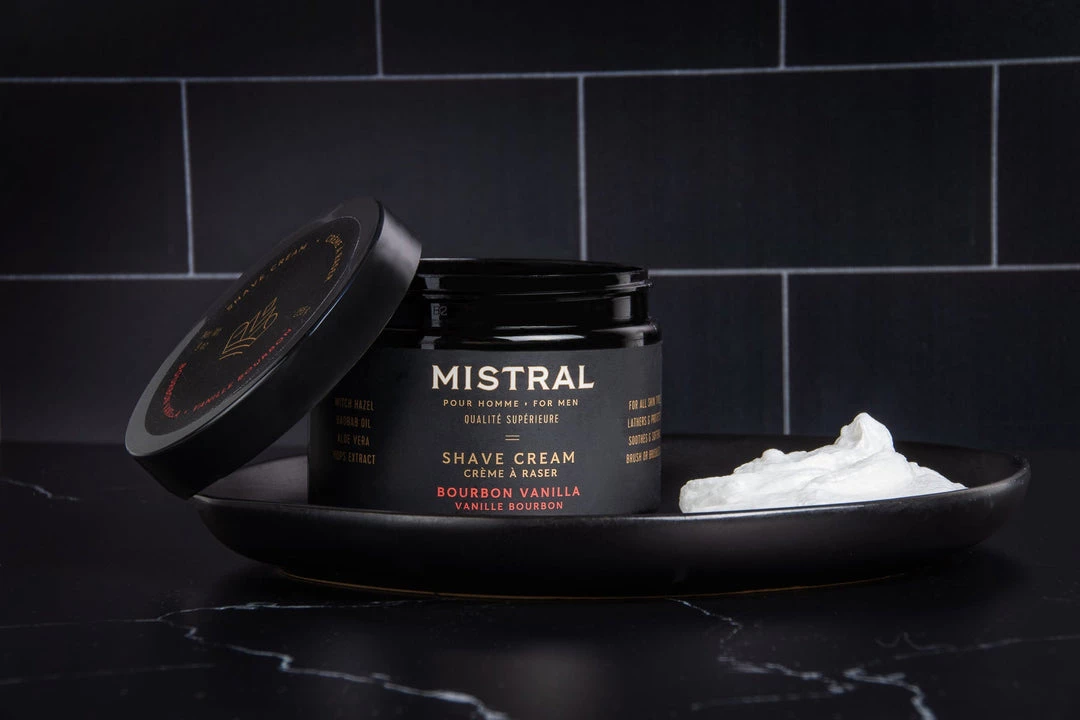 Mistral Body Men's Bourbon Vanilla Shave Cream
