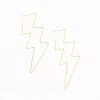 Ink + Alloy Lightning Bolt Wire Earrings Jewelry