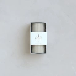 The Floral Society Candles + Diffusers Fancy Ribbed Pillar Candle