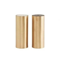 Society Of Lifestyle Brass Salt And Pepper Shaker Set Servingware + Utensils