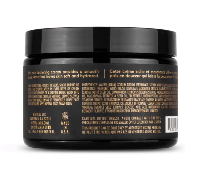 Mistral Men's Salted Gin Shave Cream