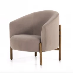 Four Hands Enfield Modern Velvet Shitake Chair