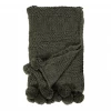 Pom Pom At Home Inc Throws + Bedding + Pillows Oulu Forest Green Throw