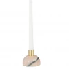 Bloomingville Pink Marble And Brass Candle Holder Accessories