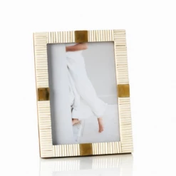 Zodax Maha Bone With Brass Trim Photo Frame Accessories