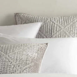 Pine Cone Hill Throws + Bedding + Pillows Parisienne Velvet Grey King Set