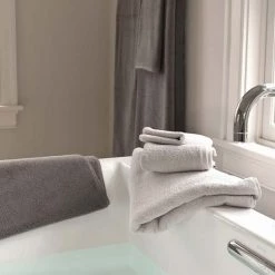 Pine Cone Hill Signature Dove Grey Towels Bathroom