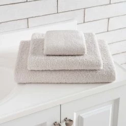 Pine Cone Hill Signature Dove Grey Towels Bathroom