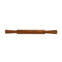 Be Home Servingware + Utensils Teak Rolling Pin With Handles