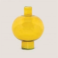 Bidk Home Recycled Glass Round Vase Vases + Pots + Planters