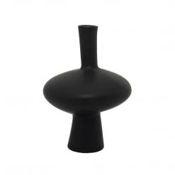 Bidk Home Vases + Pots + Planters Black Moroseta Vase
