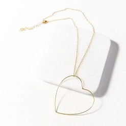 Ink + Alloy Jewelry Heart Wire Necklace