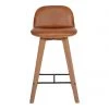 Moe's Napoli Tan Leather Counter Stool Seating