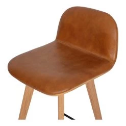 Moe's Napoli Tan Leather Counter Stool Seating