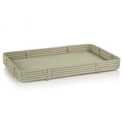 Zodax Bowls + Trays Avalon Rattan Serving Tray