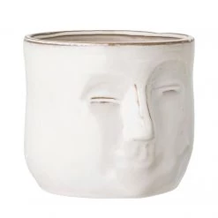 Bloomingville Vases + Pots + Planters White Face Planter