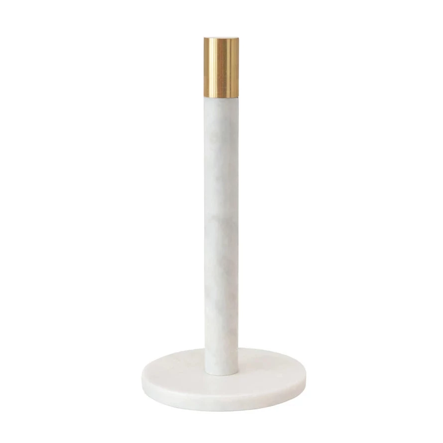 Bloomingville Marble Brass Cap Towel Holder