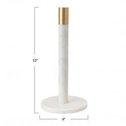 Bloomingville Marble Brass Cap Towel Holder