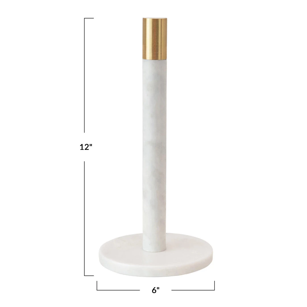 Bloomingville Marble Brass Cap Towel Holder
