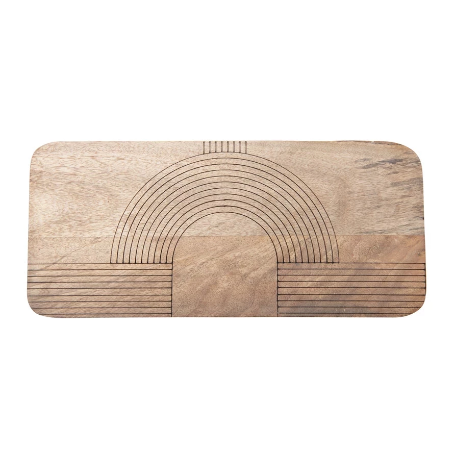Bloomingville Engraved Mango Wood Cutting Board