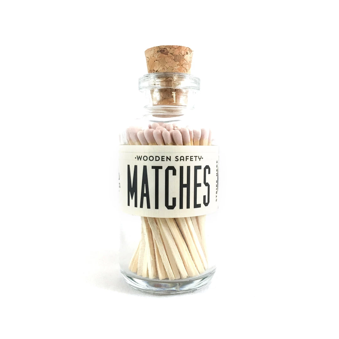 Market Made Co. Matches + Candle Accessories Light Pink Mini Matches
