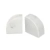 Bidk Home Accessories White Marble Bookends