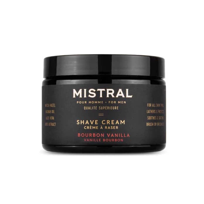 Mistral Body Men's Bourbon Vanilla Shave Cream